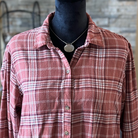 Abercrombie & Fitch Boyfriend Flannel - L - Picture 2 of 5